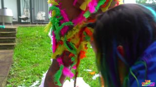 GIbbyTheClown - Angry bird gets fucked by big clown dick - Public Nudity-7