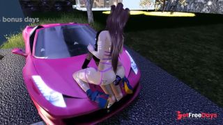 [GetFreeDays.com] Cryptofantasy indulges in the pleasures of a beautiful femboy girl, in her pink sports car Porn Video April 2023-8