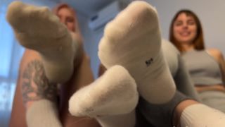 free video 8 Petite Princess FemDom – POV Dirty Socks Bare Feet Face Busting with Cruel Mistresses on feet porn asian foot femdom-1