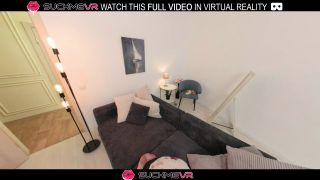 Moaning Horny brunette Cherry Black fucks hard with her boyfriend in VR.-3