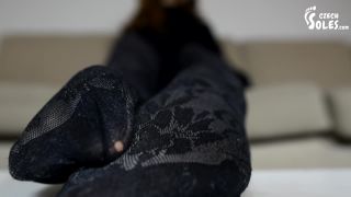 Nylon fetish – Czech Soles – Anna in her favorite worn pantyhose teasing you - pantyhose feet - fetish porn femdom fetish-0