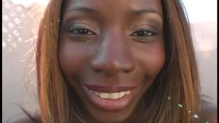 Slutty Ebony Whore Dildos Pussy Outside Dildo!-0