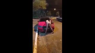 Amateur couple fucking on highway - MILF-1