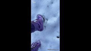 FetiliciousFans SiteRipPt 2Purple Latex Girl in the Snow-5