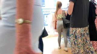 Sexy daughter shopping around with fat mother Voyeur!-5