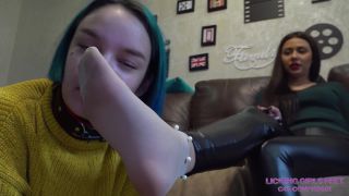 LICKING GIRLS FEET: "JULIA - I'M BACK! YOU KNOW WHAT TO DO, WHORE! - DUSTY BOOTS, SOCKS AND FOOT WORSHIP" (4K) (2023)-6