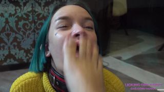 LICKING GIRLS FEET: "JULIA - I'M BACK! YOU KNOW WHAT TO DO, WHORE! - DUSTY BOOTS, SOCKS AND FOOT WORSHIP" (4K) (2023)-9