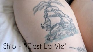 femdom sissy cuckold tattoo | Tattoo Tour 1080 HD – Sage Grey | solo female-2