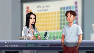 Masturbation Ms. Okita in the Lab-5