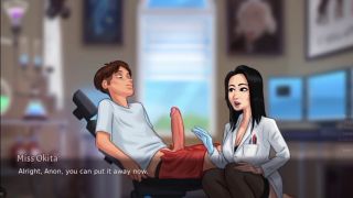 Masturbation Ms. Okita in the Lab-9