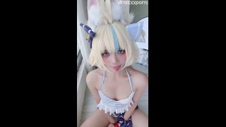 Cosplay PoppaChan PoppaChan Exclusive Video Featuring Sameko Saba Teasing On Cam-3