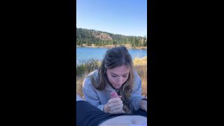 free online video 3 OnlyFans – PrincessJess – Hiked up to this gorgeous lake, blowjob d on public -0