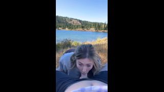 free online video 3 OnlyFans – PrincessJess – Hiked up to this gorgeous lake, blowjob d on public -2