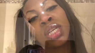 ASMR – Glass Kissing – Ass Worship – Wet Mouth Sounds – EbonyLovers  1080p *-3