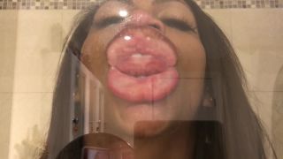 ASMR – Glass Kissing – Ass Worship – Wet Mouth Sounds – EbonyLovers  1080p *-5