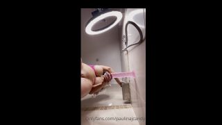 Paulina Candy (paulinajcandy) Dildo Shower Fuck Onlyfans (Amateur porn)-4