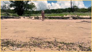 WifeyDoesHot MILF plays nude beach football Enjoy-9