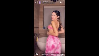  tease Lyna Perez Wet Nipple Tease in  Shower Video Lyna Perez-2
