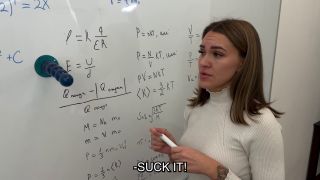 Teen Teacher Gets Rough With Tim's Monster Cock 1080p Oral-9