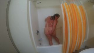 Sexy BBW Hotel Morning Shower Voyeur!-4