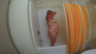 Sexy BBW Hotel Morning Shower Voyeur!-7