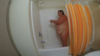 Sexy BBW Hotel Morning Shower Voyeur!-9