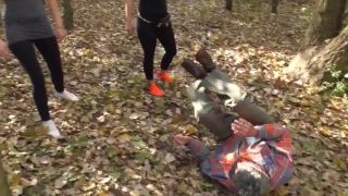 xxx clip 42 FEMDOM AUSTRIA  — Kicking The Old Slave In The Forest, cherie deville bdsm on femdom porn -3