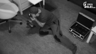 Creepy Handyman Caught At Sniffing Her Smelly Shoes! (Foot Smelling, Fo-3