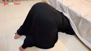 [GetFreeDays.com] Arab Hot Maid Stuck When She Clean Under Bed - Big Ass Hijabi Girl Wear Abaya Niqab and Panty Sex Leak February 2023-5