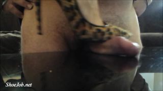 Teasing Cock With Leopard Heels – Shoejob Desires foot -3