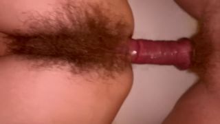 Hairy Amateur Anal Super Hairy MILF do Anal and Squirt a Lot Hairy Sara 720p-5