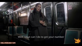 Beautiful Stranger Sucked Me In Train  Mollyredwolf 1080p-2