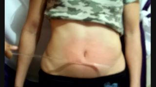 The first video of paula at 18 years old belly punch xxx-3