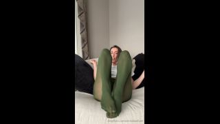 Happy Monday with Christina Khalil! Sexy Pantyhose Tease SD-3