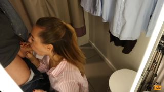 Cute Girl Swallows Cum In The Fitting Room  Queen Of Blowjob Luxurygirl 1080p-5