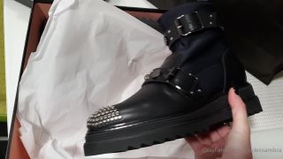 Goddessambra - my new ankle boots from mussete a combo of leather spandex lycra studs can 27-02-2021-7