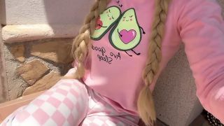 Lil Rose - My neighbor was watching me while I was squirting very horny in my garden-4