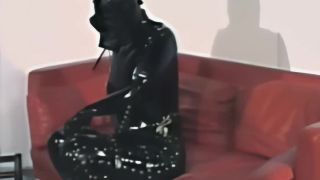 Masturbation In Heavy Rubber-9