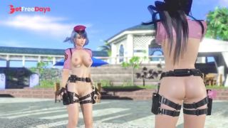 Dead or Alive Xtreme Venus Vacation Squirting Water on the Girls Nude Mod Fanservice-9