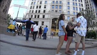 Tourist girl with terrific butt in loose  shorts-1