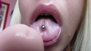 Pt 1 cuteblonde666 - Custom Close Up Oral And Gagging-1