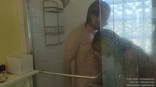 Cum In Gf s Mom s Mouth- Post Sex Shower Milf!-0