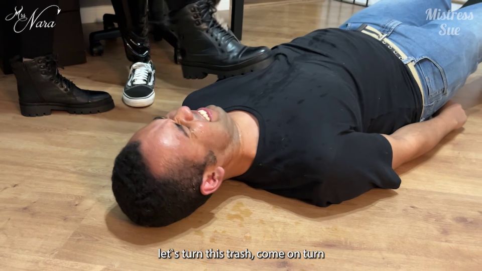 online porn clip 48 ariella ferrera femdom Mistress Nara Neveu – Nara And Sue Teach Their Trainee A Lesson Hell Never Forget, trampling on fetish porn