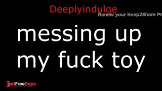 messing up my fuck toy audio porn FUCKING MY TOY HARD AND DEEP-1