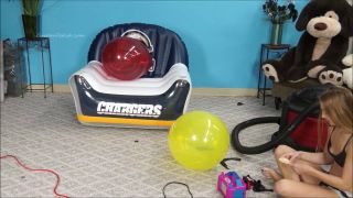 Custom Fetish - Julie Kim Sit Pop on Inflatable Chair - Fetish-1