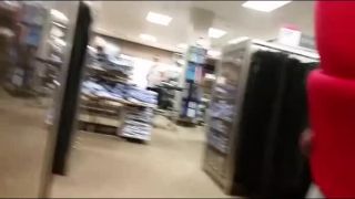 Flashing cock in clothes store-4