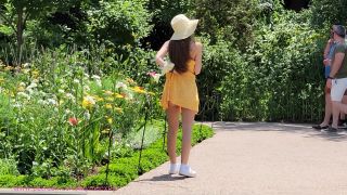 online xxx video 6 amateur sex xxx LilyMaeExhib – Fun at the Botanic Gardens, brunette on brunette girls porn-3