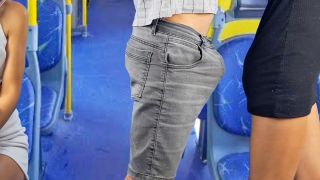 7170 Pervert Humps Slut on Public Transport! Fanny squirting ...-7