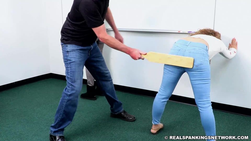 Real Spankings – MP4/Full HD – Cara, Kiki Cali – Pulled From Class For A Paddling (part 1) – Bent Over - (BDSM porn)