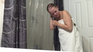 Hot tatooed girl after shower. hidden cam-9